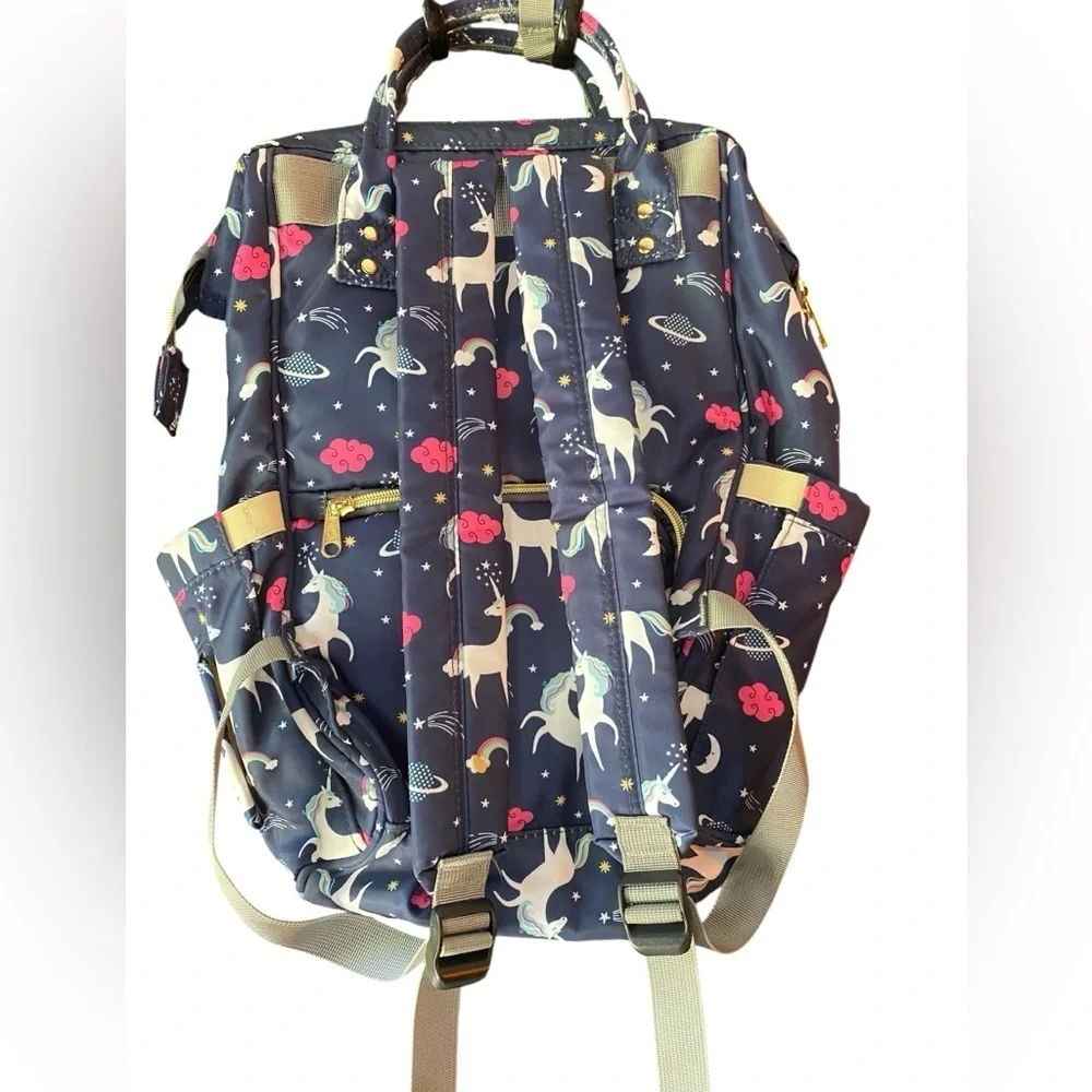 LEQUEEN Unicorn Mommy Baby Diaper Bag Backpack